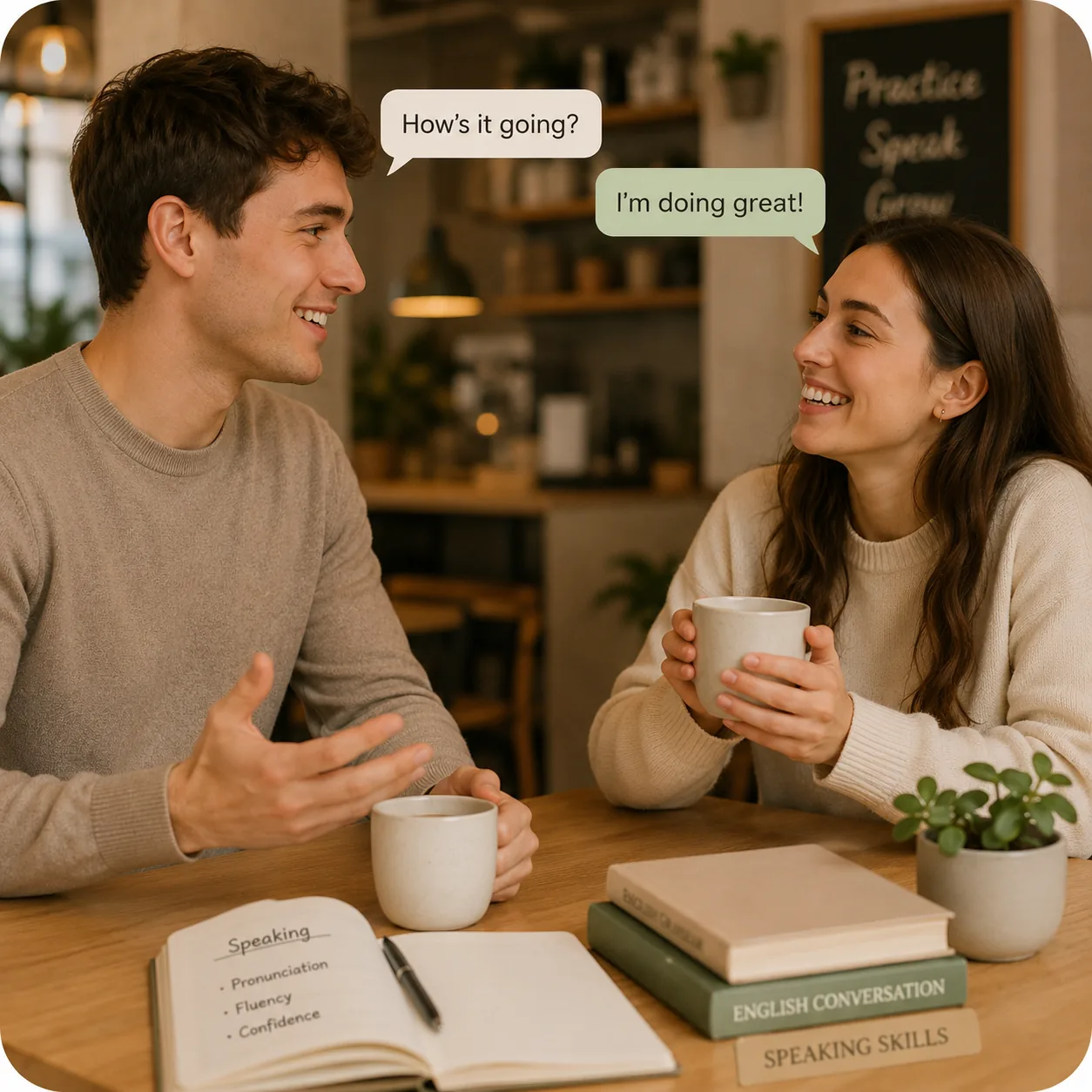 Speaking English practice